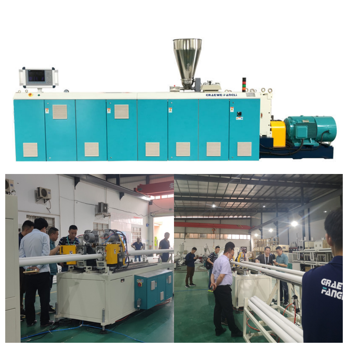 Extruder kanggo PVC-U Pipe Extrusion Line